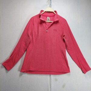 North Face 1/4 Zip Fleece Pullover Women’s Medium Raspberry